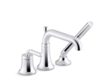 Kohler® 26441-4-CP Tone™ Faucet with Handshower, 1.75 gpm Flow Rate, 8-9/16 in Spou, Polished Chrome