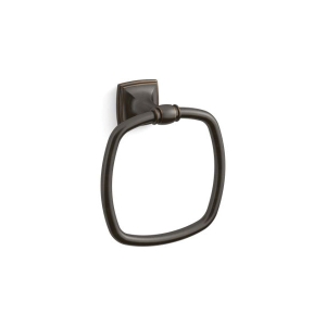 Kohler® 26541-2BZ Grand Towel Ring, 8-7/8 in OAH x 3-5/8 in OAD, Stainless Steel/Zinc