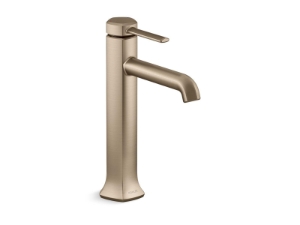 Kohler® 27003-4N-BV Occasion® Tall Faucet, 0.5 gpm Flow Rate, 7 in H Spout, 1 Handle, 1 Faucet Hole, Vibrant® Brushed Bronze