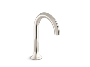 Kohler® 27008-K-SN Occasion® Bathroom Sink Faucet Spout With Cane Design, 1.0 gpm, Vibrant Polished Nickel