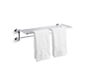 Kohler® 27085-SN Occasion® Hotelier Bathroom Accessories, 26-5/16 in L x 11-13/16 in W x 6-7/8 in H, Vibrant® Polished Nickel