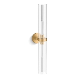 Kohler® 27264-SC02-2GL Purist® Light Sconce, CFL Lamp, 120 VAC, Brushed Moderne Brass Housing, (2) Lamps