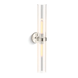Kohler® 27264-SC02-SNL Purist® Light Sconce, CFL Lamp, 120 VAC, Polished Nickel Housing, (2) Lamps