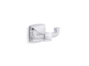 Kohler® 27411-CP Riff® Double Robe Hook, Polished Chrome