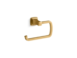 Kohler® 27412-2MB Riff® Wall Mount Towel Ring, 6-7/16 in OAH x 2-11/16 in OAD, Zinc, Vibrant® Brushed Moderne Brass