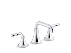 Kohler® 27416-4-CP Tone™ Widespread Bathroom Sink Faucet, 1.2 gpm, Polished Chrome