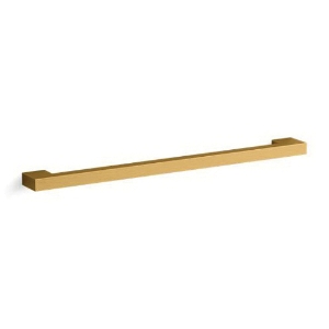 Kohler® 27939-2MB Lodern™ Drawer Pull, 15 in Cabinet Pull, Zinc, Vibrant® Brushed Moderne Brass