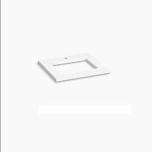 Kohler® 28246-EMQ Silestone® Vanity Top With Cutout, 1-3/16 in OAH x 25-1/8 in OAW x 22-7/16 in OAD, Quartz Top, Eternal Marquina Top