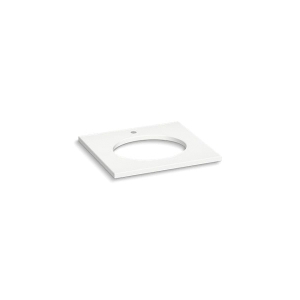 Kohler® 28247-MMW Silestone® Vanity Top With Cutout, 1-3/16 in OAH x 25-1/8 in OAW x 22-7/16 in OAD, Quartz Top, Miami White Top