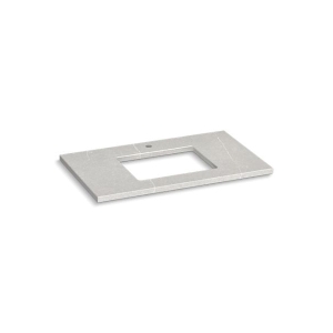 Kohler® 28250-ESR Silestone® Vanity Top With Cutout, 1-3/16 in OAH x 37-1/8 in OAW x 22-7/16 in OAD, Quartz Top, Eternal Serena Top