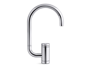Kohler® 28277-SN Components® Single-Handle Bar Sink Faucet With Two-Function Extended-Reach Spout, Vibrant Polished Nickel