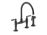 Kohler® 28356-BL Edalyn™ by Studio McGee Kitchen Sink Faucet with Side Sprayer, 1.5 gpm Flow Rate, Matte Black