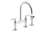 Kohler® 28356-CP Edalyn™ by Studio McGee Kitchen Sink Faucet with Side Sprayer, 1.5 gpm Flow Rate, Polished Chrome