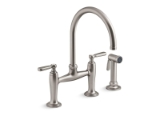 Kohler® 28356-VS Edalyn™ by Studio McGee Kitchen Sink Faucet with Side Sprayer, 1.5 gpm Flow Rate, Vibrant® Stainless