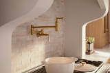 Kohler® 28359-2MB Edalyn™ by Studio McGee Pot Filler, Articulating Spout, Vibrant® Brushed Moderne Brass, 1 Handle