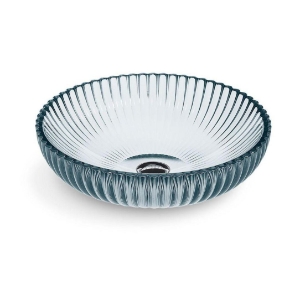 Kohler® 28824-TG1 Salute® Sink, Round Shape, 4-1/4 in H x 15 in W x 15 in L, Above-Counter Mount, Glass, Translucent Dusk
