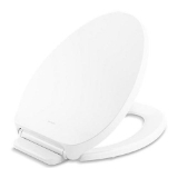 Kohler® 29030-0 Toilet Seat, Drift™ Tab, Elongated Bowl, Closed Front, White, Quiet-Close™ Hinge