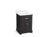 Kohler® 29259-BD1-DWG Charlemont™ 24" Bathroom Vanity Cabinet With Sink and Quartz Top, Ferrous Grey