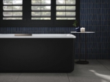 Kohler® 29327-7-0 Volute™ Bathtub, Soaker, 63 in L x 28-5/16 in W, Center Drain, Black