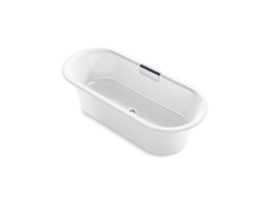 Kohler® 29330-0-0 Volute™ Bathtub, Soaker, 70-7/8 in L x 30-5/16 in W, Center Drain, White