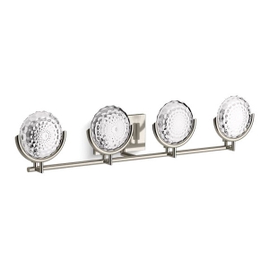 Kohler® 29378-SC04B-SNL Light Sconce, (4) CFL Lamps, 120 VAC, Polished Nickel Housing
