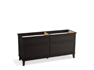 Kohler® 29482-BWK Artifacts™ Vanity Cabinet, 34-5/8 in OAH x 72 in OAW x 21-7/8 in OAD, Floor Mounting, Carbon Oak Cabinet