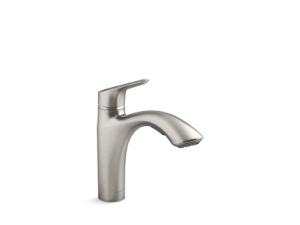 Kohler® 30468-VS Rival® Pull Out Kitchen Sink, 1.5 gpm Flow Rate, Rotating Spout, Vibrant® Stainless, 1 Handle