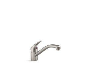 Kohler® 30613-VS 30613 Jolt Transitional Kitchen Sink Faucet, 1.5 gpm Flow Rate, Swing Spout, Vibrant Stainless, 1 Handle