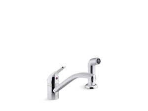 Kohler® 30614-CP 30614 Jolt Transitional Kitchen Sink Faucet, 1.5 gpm Flow Rate, Swing Spout, Polished Chrome, 1 Handle