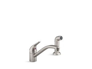 Kohler® 30614-VS 30614 Jolt Transitional Kitchen Sink Faucet, 1.5 gpm Flow Rate, Swing Spout, Vibrant Stainless, 1 Handle