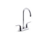 Kohler® 30617-CP Jolt Traditional Sink faucet, 1.5 gpm Flow Rate, 4 in Center, Swivel Spout, Polished Chrome, 2 Handles