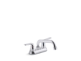 Kohler® 30618-CP Jolt Sink Faucet, 4 gpm Flow Rate, 4 in Center, Swivel Spout, Polished Chrome, 2 Handles