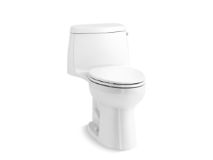 Kohler® 30810-RA-0 Santa Rosa™ One-Piece Compact Elongated Toilet, 1.28 gpf, White