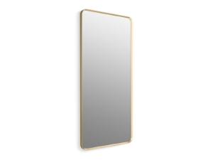 Kohler® 31366-BGL Essential 28 in x 60 in Rectangular Framed Mirror, Moderne Brushed Gold