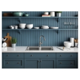 Kohler® 31465-1-NA Prologue™ Double Equal Bowl Kitchen Sink, 1 Faucet Hole, 33 in L x 22 in W x 9-5/16 in H, 18 ga Stainless Steel