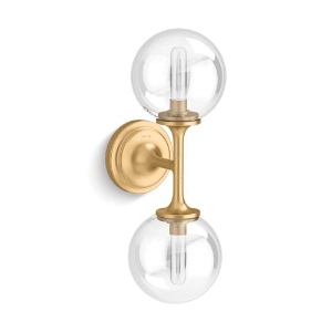 Kohler® 31762-SC02-2GL Bellera™ Two-Light Sconce, Brushed Moderne Brass