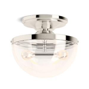 Kohler® 31764-FM02-SNL Light, (2) CFL Lamps, 120 VAC, Polished Nickel Housing