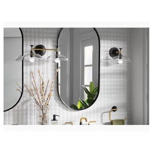 Kohler® 31769-SC02-BNL Light Sconce, (2) CFL Lamps, 120 VAC, Brushed Nickel Housing