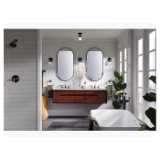 Kohler® 31772-FM01-BML Light, (1) CFL Lamp, 120 VAC, Black with Brass Trim Housing
