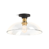Kohler® 31772-FM01-BML Light, (1) CFL Lamp, 120 VAC, Black with Brass Trim Housing