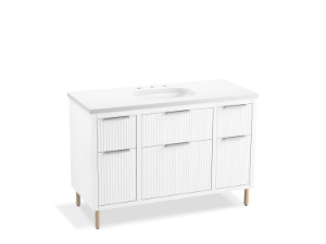 Kohler® 32172-ASB-0 Spacity® Vanity Cabinet with Sink and Top, 33-9/16 in OAH x 48 in OAW x 21-1/2 in OAD