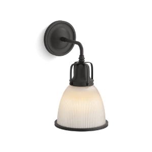 Kohler® 32281-SC01-BLL Light Sconce, (1) CFL Lamp, 120VAC, Matte Black Housing