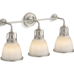 Kohler® 32283-SC03-BNL Light Sconce, (3) CFL Lamps, 120 VAC, Brushed Nickel Housing