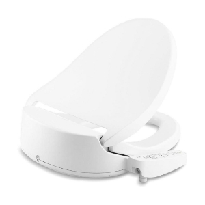 Kohler® 32331-0 Toilet Seat, PureWash E580, Round Bowl, Closed-Front Front, Plastic, White