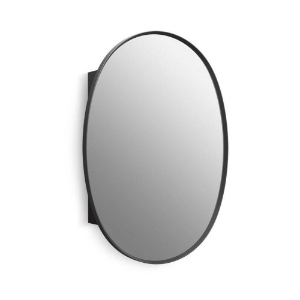 Kohler® 35571-BLL Verdera® Framed Medicine Cabinet, 5-1/2 in OAL 24 in OAW 34 in OAH, Anodized Aluminum, Matte Black