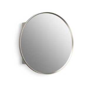 Kohler® 35572-BNL Verdera® 24 in Round Framed Medicine Cabinet, Brushed Nickel
