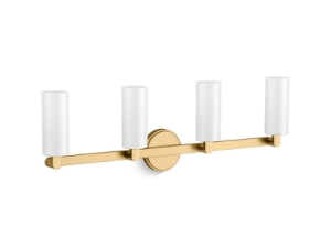Kohler® 35875-SC04-2GL Crue® Four-Light Sconce, Brushed Moderne Brass