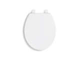 Kohler® 4009-7 4009 Toilet Seat, Reveal®, Round Front Bowl, Closed Front, Black, Slow Close Hinge