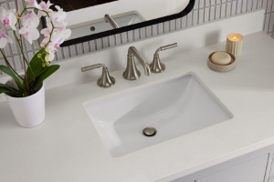 Kohler® 40640-BD1-WEK Kresla® 48 in Bathroom Vanity Cabinet With Sink and Quartz Top, Light Oak