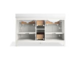 Kohler® 40641-BD1-0 Kresla™ Vanity Cabinet with Sink and Top, 39-11/16 in OAH x 60 in OAW x 22-7/16 in OAD